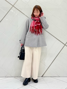 「URBAN RESEARCH DOORS（アーバンリサーチドアーズ）のアイテム（ブーツ）」を使った、IKUさん（レディース・161cm）の冬コーディネート