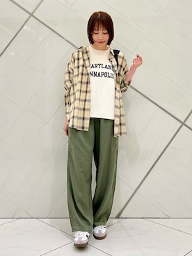「アイテム（その他雑貨）」を使った、IKUさん（レディース・161cm）の秋コーディネート