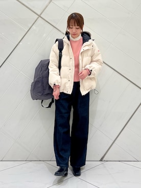 「アイテム（バックパック/リュック）」を使った、IKUさん（レディース・161cm）の秋コーディネート