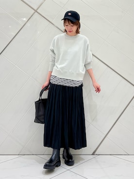 「eness（エネス）のENESS　チェルシーブーツ（ブーツ）」を使った、IKUさん（レディース・161cm）の秋コーディネート