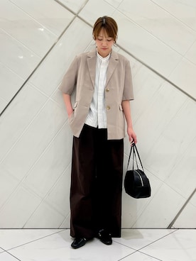 「EKAL（エカル）のアイテム」を使った、IKUさん（レディース・161cm）の春コーディネート