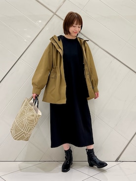 「URBAN RESEARCH DOORS（アーバンリサーチドアーズ）の防風/撥水ドロストフーディ（その他アウター）」を使った、IKUさん（レディース・161cm）の秋コーディネート