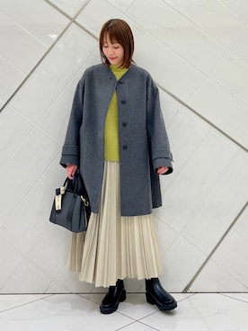 「URBAN RESEARCH DOORS（アーバンリサーチドアーズ）のアイテム（ブーツ）」を使った、IKUさん（レディース・161cm）の冬コーディネート