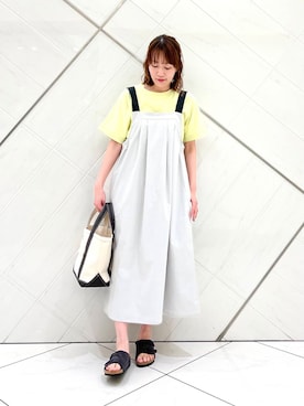 「URTECH」｜「アイテム（ワンピース/ドレス）」を使った、IKUさん（レディース・161cm）の春コーディネート