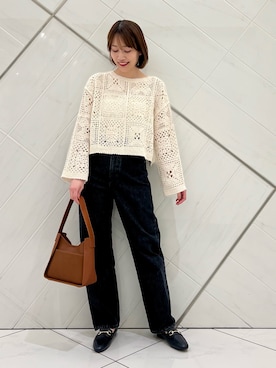 「Lee（リー）のアイテム」を使った、IKUさん（骨格ウェーブ・レディース・161cm）の秋コーディネート