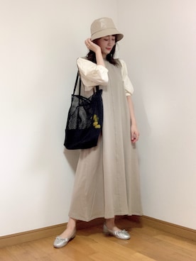 「classicalelf（クラシカルエルフ）のアイテム（バッグ）」を使った、IKUさん（レディース・160cm）の夏コーディネート