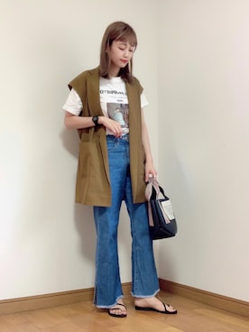 「amelier MAJESTIC LEGON（アメリエルマジェスティックレゴン）のアイテム」を使った、IKUさん（レディース・160cm）の夏コーディネート