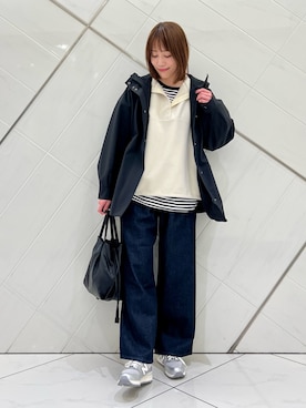 「アイテム（テーラードジャケット）」を使った、IKUさん（レディース・161cm）の冬コーディネート