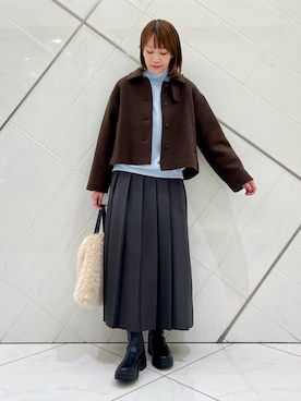 「アイテム（テーラードジャケット）」を使った、IKUさん（レディース・161cm）の秋コーディネート