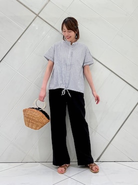 「COTTO（コトゥー）のアイテム」を使った、IKUさん（レディース・161cm）の夏コーディネート