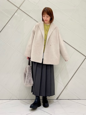 「RODE SKO（ロデスコ）のアイテム」を使った、IKUさん（レディース・161cm）の秋コーディネート