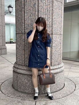 「ボストンバッグ」｜ゆうかさん（レディース・155cm）の夏コーディネート