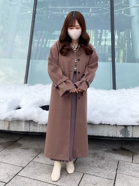 「オトナカジュアル」｜ゆうかさん（レディース・155cm）の冬コーディネート