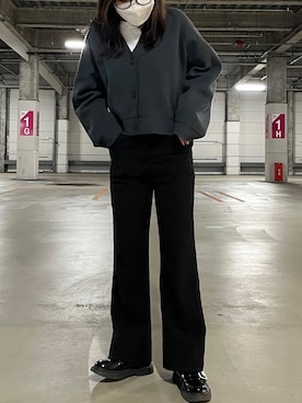 「GOGOSING（ゴゴシング）のアイテム（スラックス）」を使った、N.さん（レディース・154cm）の春コーディネート