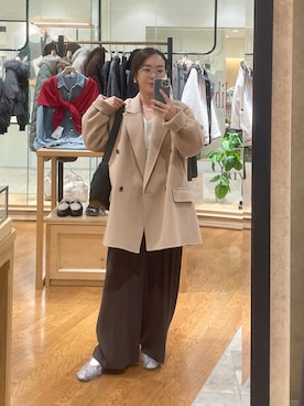 「アイテム（その他アウター）」を使った、natsuさん（レディース・153cm・30代）の秋コーディネート