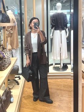 「アイテム（ボストンバッグ）」を使った、natsuさん（レディース・153cm・30代）の夏コーディネート