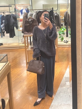 「アイテム（ボストンバッグ）」を使った、natsuさん（レディース・153cm・30代）の秋コーディネート