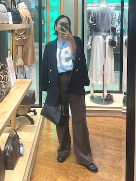 「アイテム（ジャケット/アウター）」を使った、natsuさん（レディース・153cm・30代）の秋コーディネート