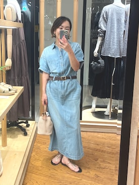 「アイテム（ベルト）」を使った、natsuさん（レディース・153cm・30代）の夏コーディネート