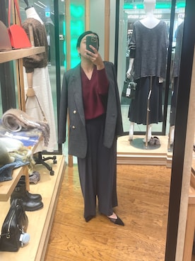 「アイテム（テーラードジャケット）」を使った、natsuさん（レディース・153cm・30代）の秋コーディネート