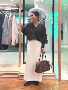 「アイテム（ブレスレット）」を使った、natsuさん（レディース・153cm）の秋コーディネート