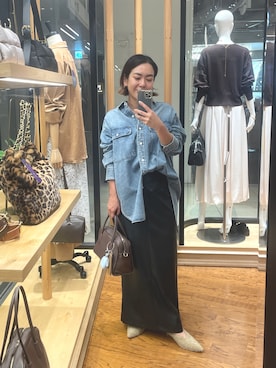 「アイテム（ボストンバッグ）」を使った、natsuさん（レディース・153cm・30代）の夏コーディネート