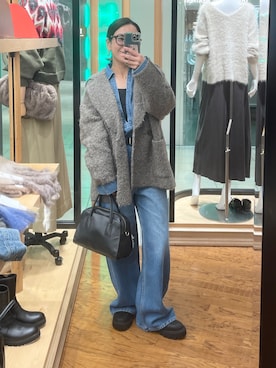 「アイテム（その他アウター）」を使った、natsuさん（レディース・153cm・30代）の秋コーディネート