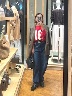 「アイテム（ボストンバッグ）」を使った、natsuさん（レディース・153cm・30代）の夏コーディネート