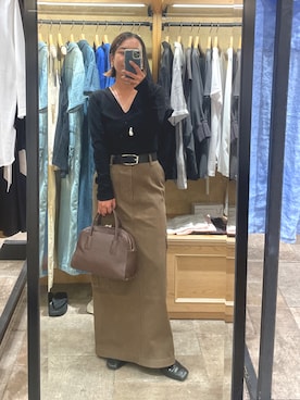 「アイテム（ボストンバッグ）」を使った、natsuさん（レディース・153cm・30代）の夏コーディネート