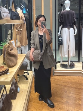 「アイテム（ジャケット/アウター）」を使った、natsuさん（レディース・153cm・30代）の秋コーディネート