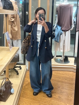 「アイテム（テーラードジャケット）」を使った、natsuさん（レディース・153cm）の夏コーディネート