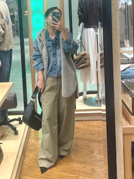 「アイテム（その他アウター）」を使った、natsuさん（レディース・153cm・30代）の秋コーディネート