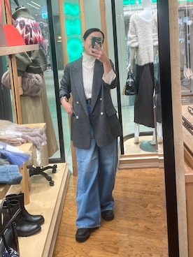 「アイテム（テーラードジャケット）」を使った、natsuさん（レディース・153cm・30代）の秋コーディネート