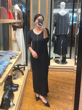 「アイテム（ワンピース/ドレス）」を使った、natsuさん（レディース・153cm・30代）の秋コーディネート