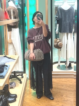 「アイテム（ブレスレット）」を使った、natsuさん（レディース・153cm）の秋コーディネート