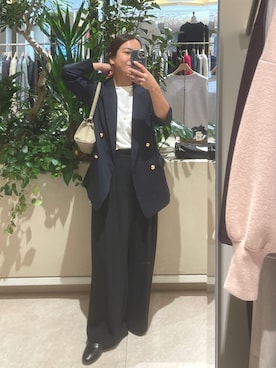 「アイテム（スラックス）」を使った、natsuさん（レディース・153cm・30代）の冬コーディネート