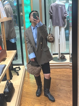 「アイテム（テーラードジャケット）」を使った、natsuさん（レディース・153cm・30代）の秋コーディネート
