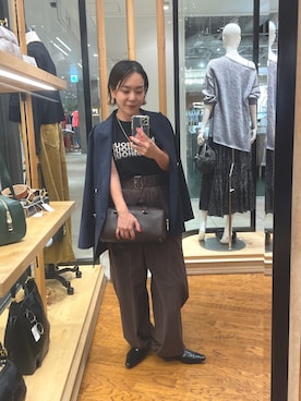 「RIVE DROITE（リヴドロワ）の【接触冷感】CURIOUS Tee（Tシャツ/カットソー）」を使った、natsuさん（レディース・153cm・30代）の夏コーディネート