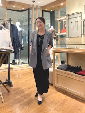 「アイテム（テーラードジャケット）」を使った、natsuさん（レディース・153cm・30代）の秋コーディネート