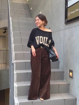 「アイテム（ボストンバッグ）」を使った、natsuさん（レディース・153cm）の夏コーディネート