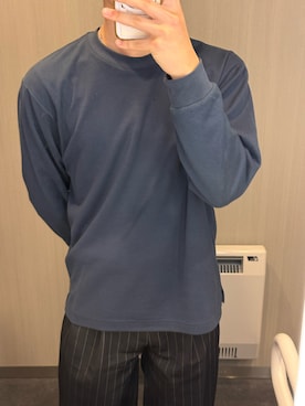 「soerte（ソエルテ）のアイテム（スラックス）」を使った、ひさん（メンズ・174cm）の冬コーディネート