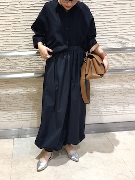 「アイテム（リング）」を使った、YUMIさん（レディース・151cm）の秋コーディネート