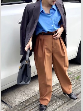 「BEAUTY&YOUTH UNITED ARROWS(ビューティーアンドユースユナイテッドアローズ)のアイテム」を使った、YUMIさん(レディース・151cm)の秋コーディネート