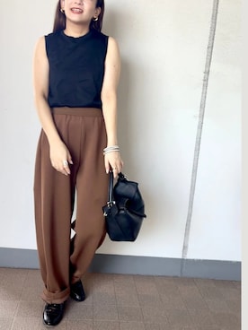 「アイテム（ブレスレット）」を使った、YUMIさん（レディース・151cm）の夏コーディネート