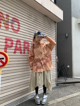 「L.H.P（エルエイチピー）のアイテム」を使った、ジニちゃんさん（レディース・165cm）の春コーディネート