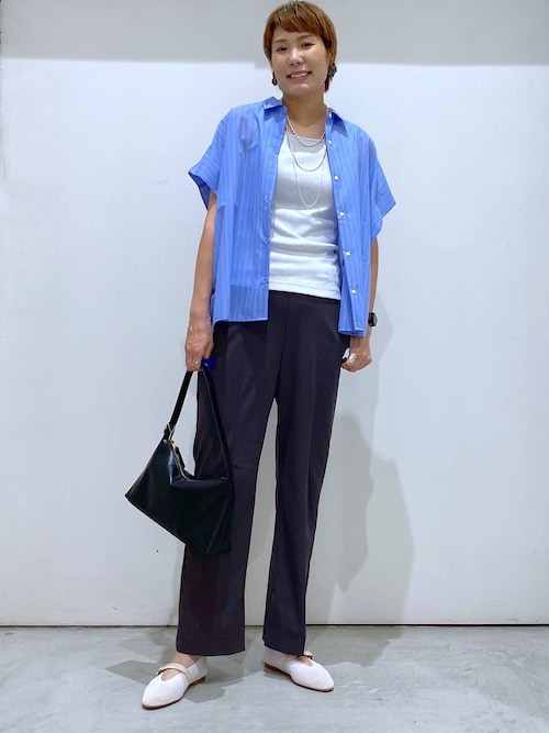 iirot スリット パンツ 36 High count cross Pants(36 OLIVE): IIROT: WOMENS｜ STUDIOUS