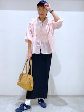 「アイテム（スカート）」を使った、osumiさん（レディース・174cm）の夏コーディネート