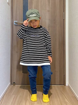 「アイテム（トップス）」を使った、osumiさん（キッズ・108cm・30代）の秋コーディネート