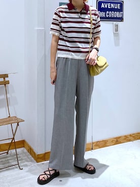 「GLOBAL WORK（グローバルワーク）の9TWENTY/FLAX/252029（キャップ、ブルー系）」を使った、osumiさん（レディース・174cm）の夏コーディネート