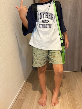 「アイテム（トップス）」を使った、osumiさん（キッズ・121cm）の夏コーディネート